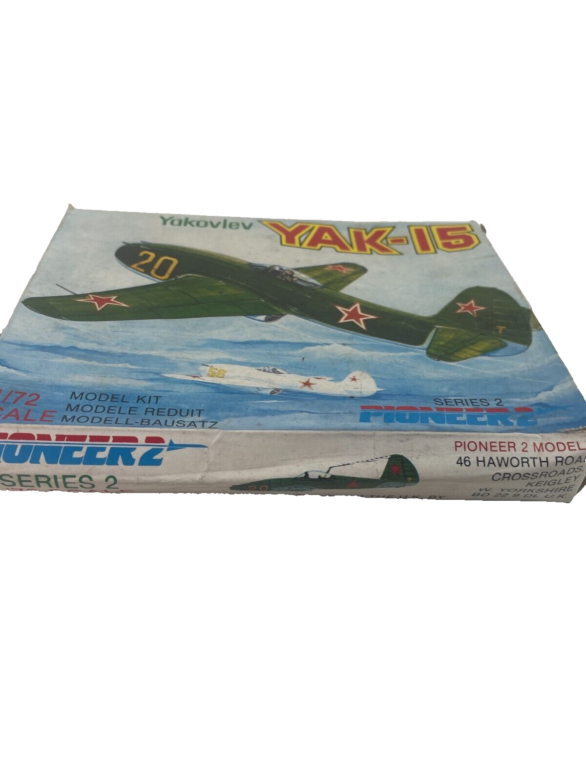 1/72 Scale Pioneer 2 Yakovlev Yak-15 Airplane Plastic Model Kit - Vintage
