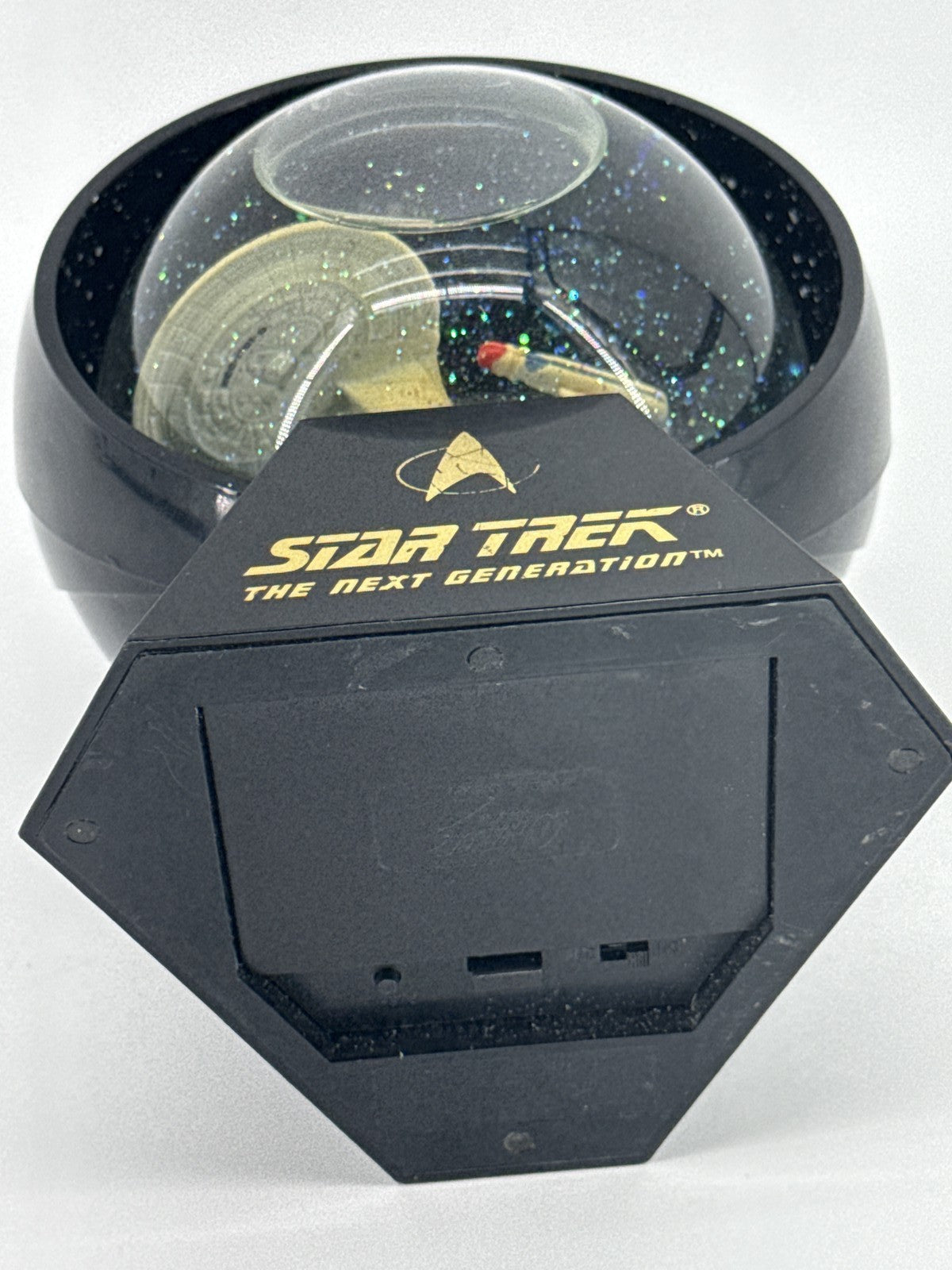 1992 Hallmark Star Trek USS Enterprise NCC-1701 Lighted Star Globe Vintage