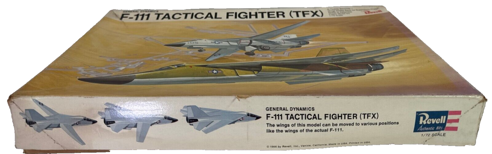 Revell F-111 TFX Tactical Fighter 1/72 Model Kit 1965 Vintage Swing-Wing USAF
