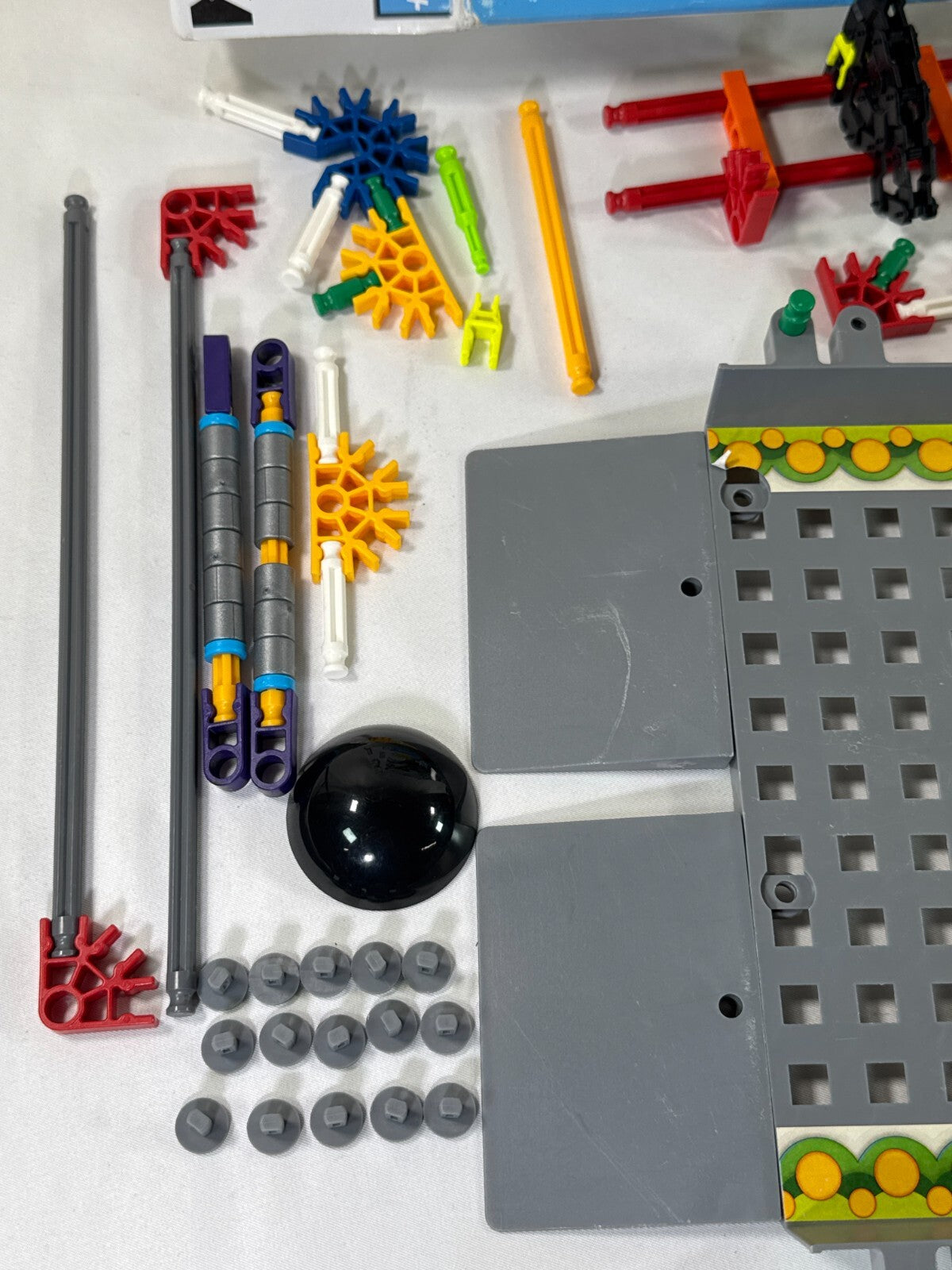K'NEX Mario Kart Wii Mario vs Chain Chomp Building Set Incomplete Fair w/ Box