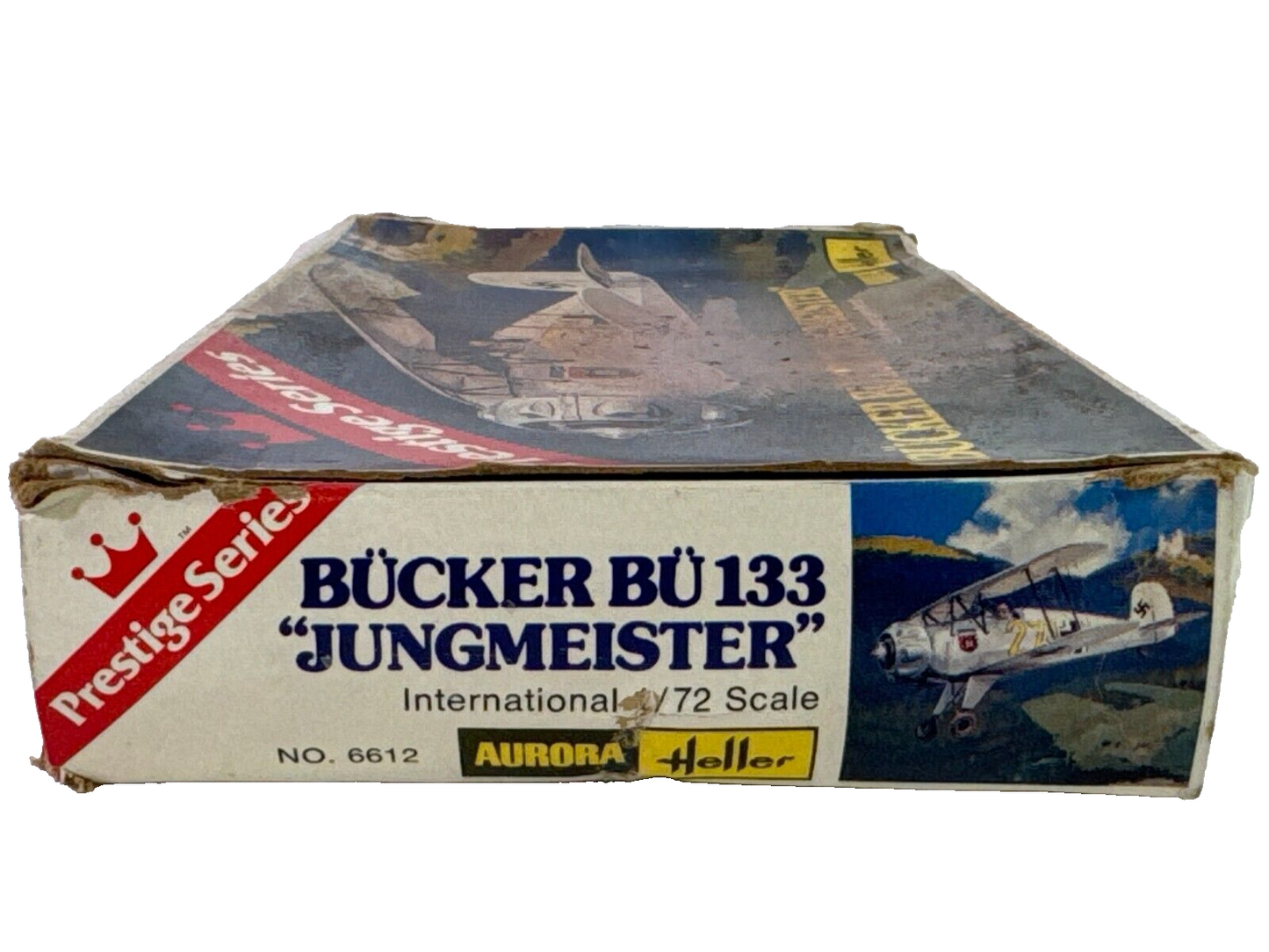 Heller/Aurora 1/72 Bücker Bü 133 Jungmeister – WWII Luftwaffe Trainer Model Kit
