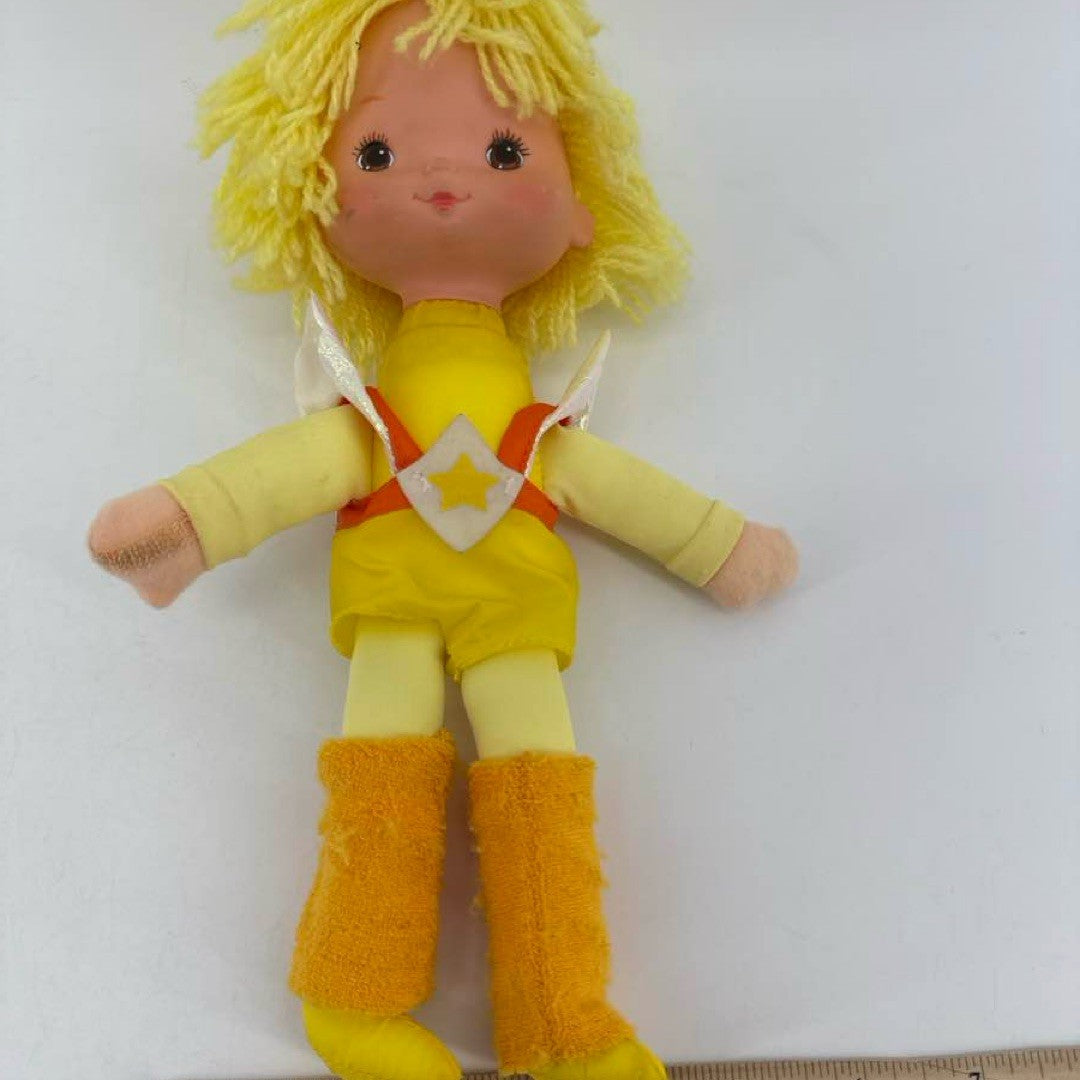 1983 Rainbow Brite Yellow 10" Doll Hallmark Mattel Plush