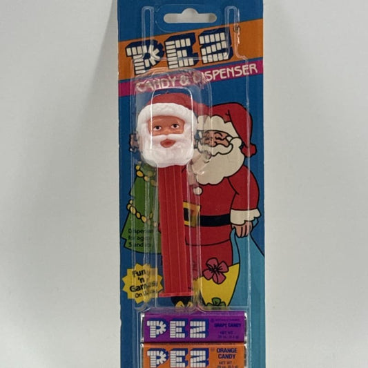 PEZ Santa Claus Christmas Candy Dispenser Sealed w/ Candy Grape Orange