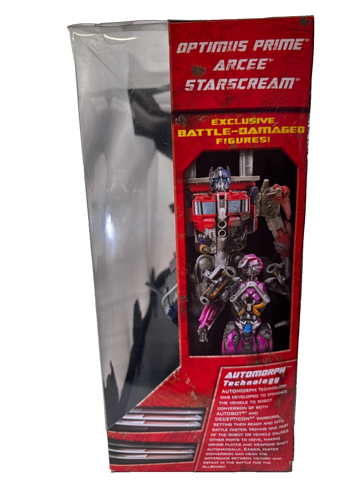 Transformers 2007 3-Pack Starscream Arcee Optimus Prime Battle Damage MIB