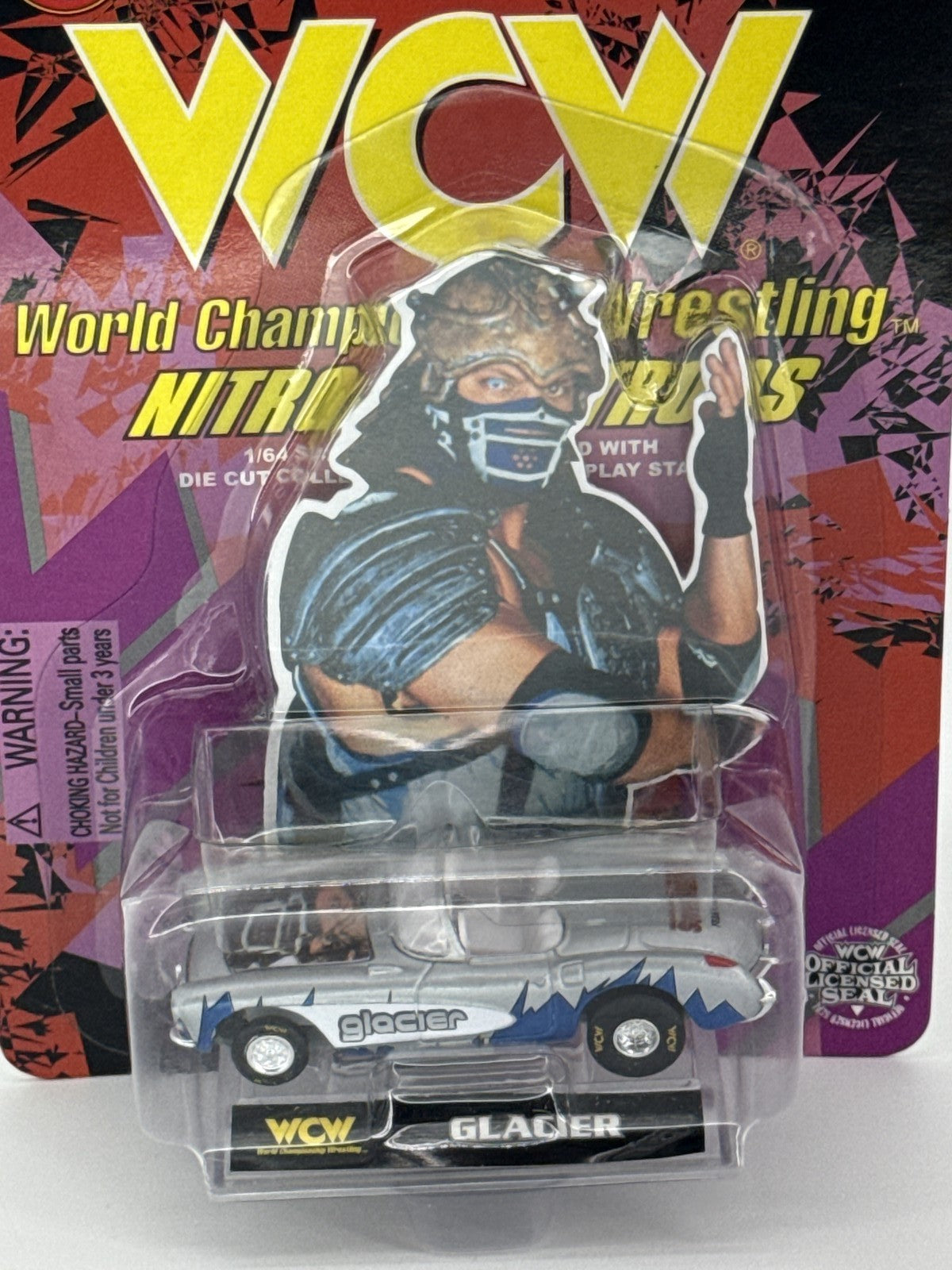 WCW Racing Champions Nitro Streetrods Glacier Diecast Car 1/64 SuperBrawlix