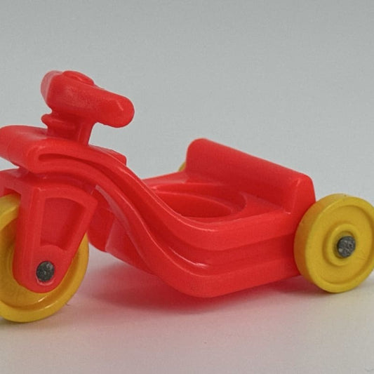 Fisher Price Little People Red Tricycle Yellow Wheels Toy