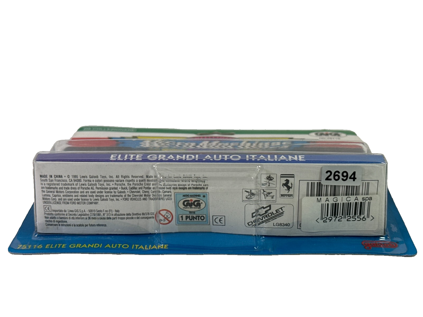 Micro Machines Elite Grandi Auto Italiane GIG Italy 75116 Ferrari MOC 1995