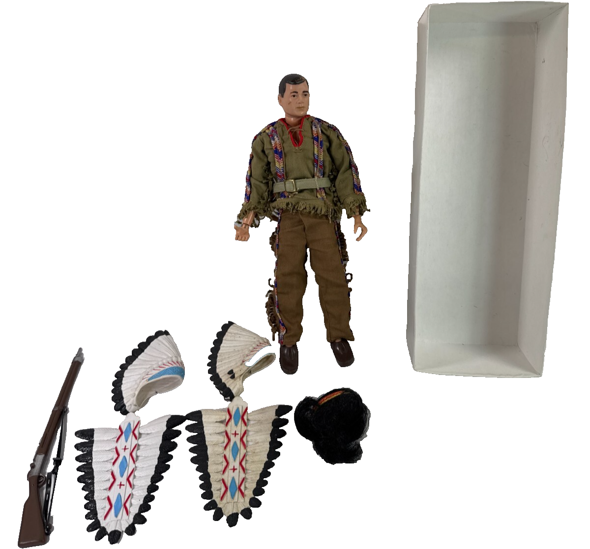 1964 GI Joe 12" Man of Action Scar Face Brown Hair Cotswold Elite Gear Set