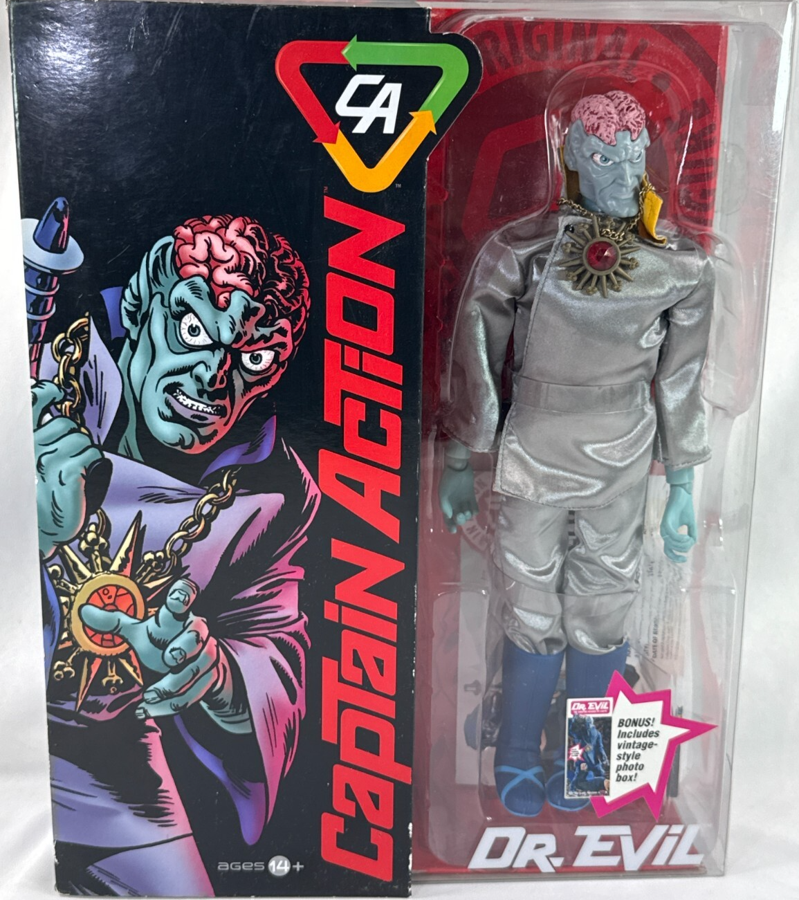 2012 Captain Action Dr. Evil Deluxe 12" Figure w Accessories Round 2 NEW MOC