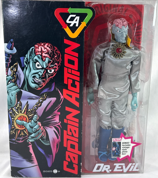 2012 Captain Action Dr. Evil Deluxe 12" Figure w Accessories Round 2 NEW MOC