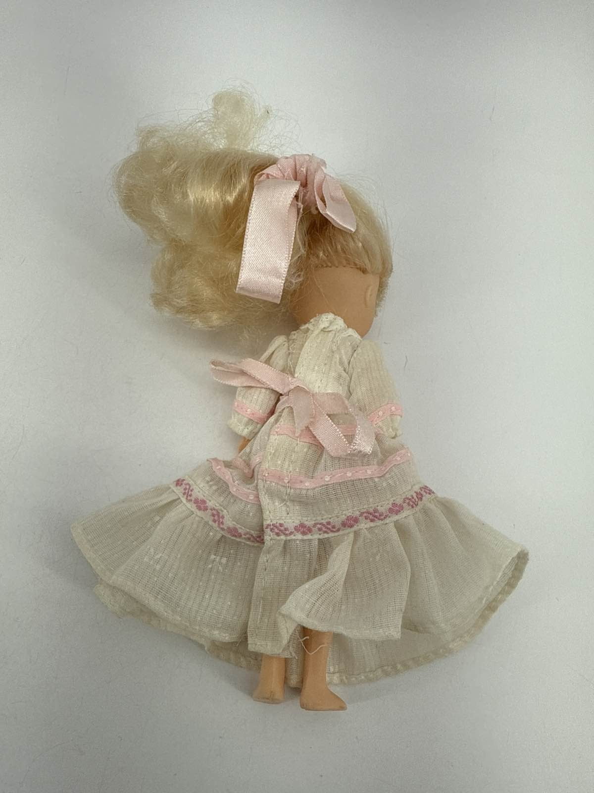 1985 My Little Pony G1 Megan Doll White Pink Dress 6" Hasbro