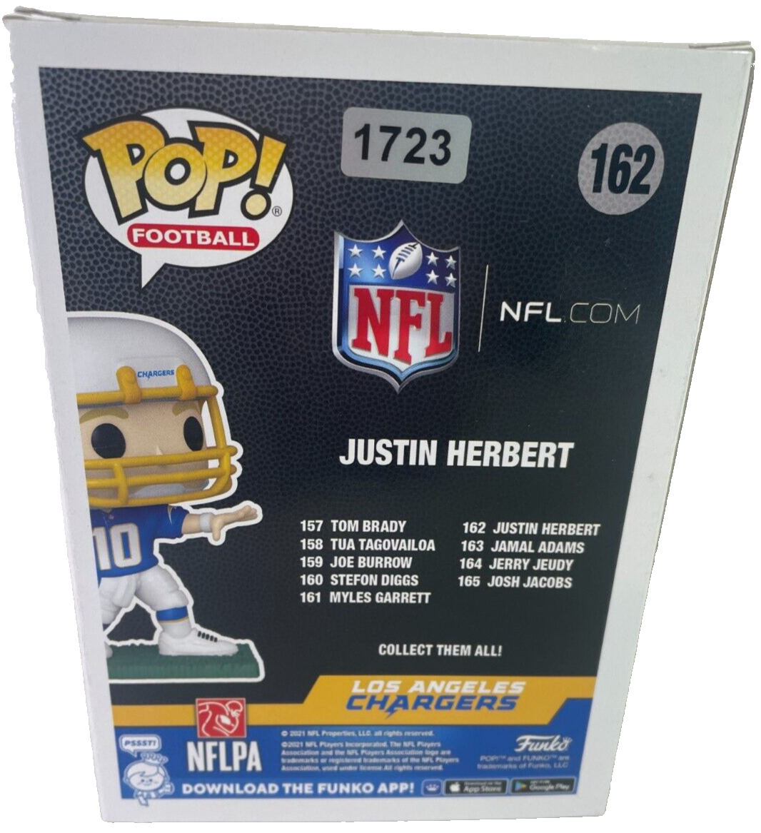 Funko Pop! NFL Justin Herbert #162 LA Chargers Vinyl Figure – Must-Have Collecti