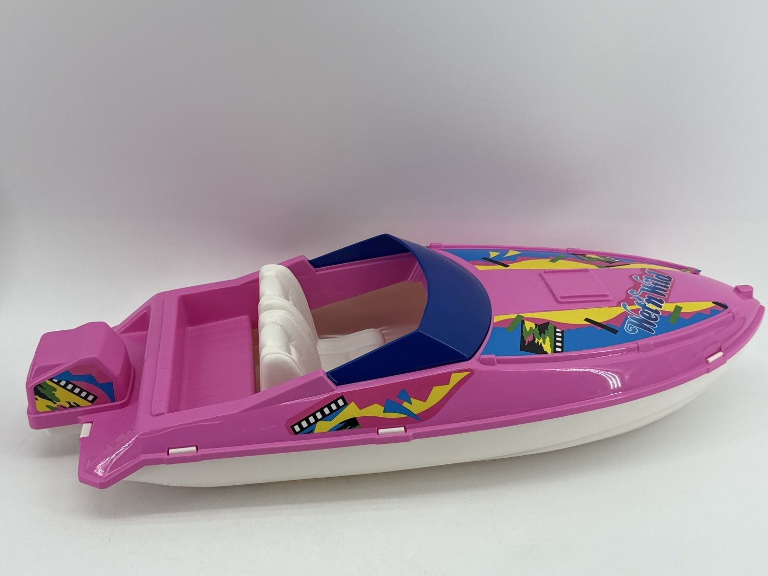 Barbie Wet 'n Wild Speedboat 1989 Mattel 7494 Toy Boat Pink