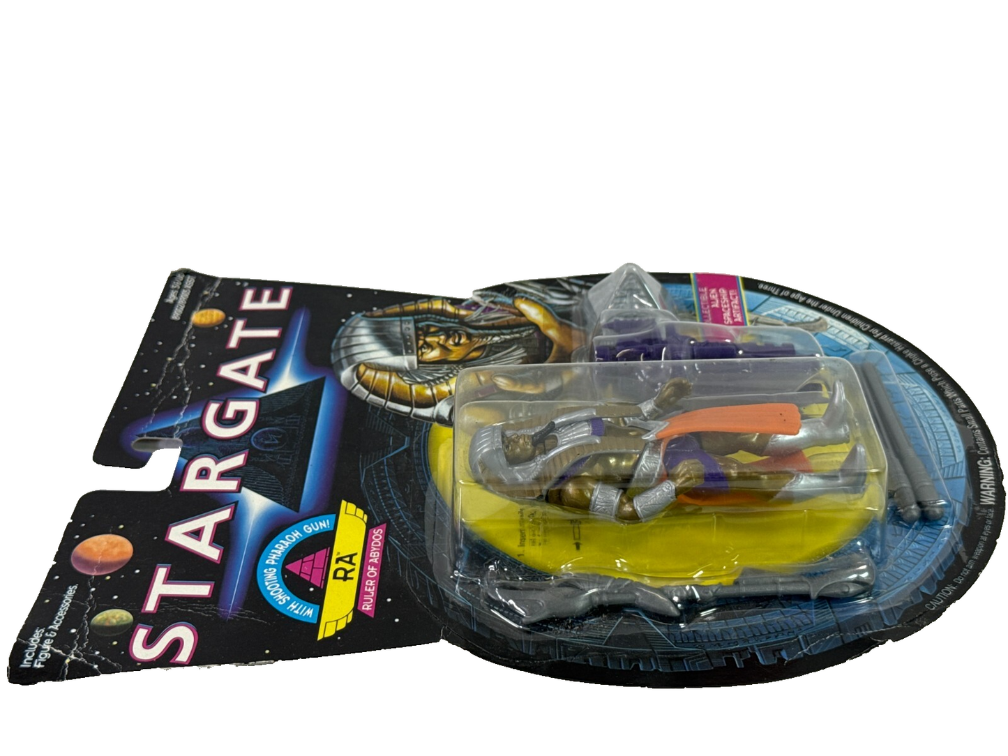 1994 Hasbro Stargate RA Ruler of Abydos Action Figure Carded w/ Accessories