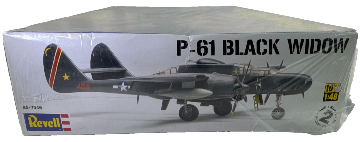 Revell 1/48 Scale P-61 Black Widow Model Kit 85-7546 Factory Sealed 2012 Aircraf
