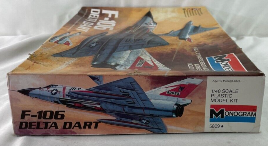 1983 Monogram Model Plane 1/48 F-106 Delta Dart Kit #5809 SEALED Air Force NEW