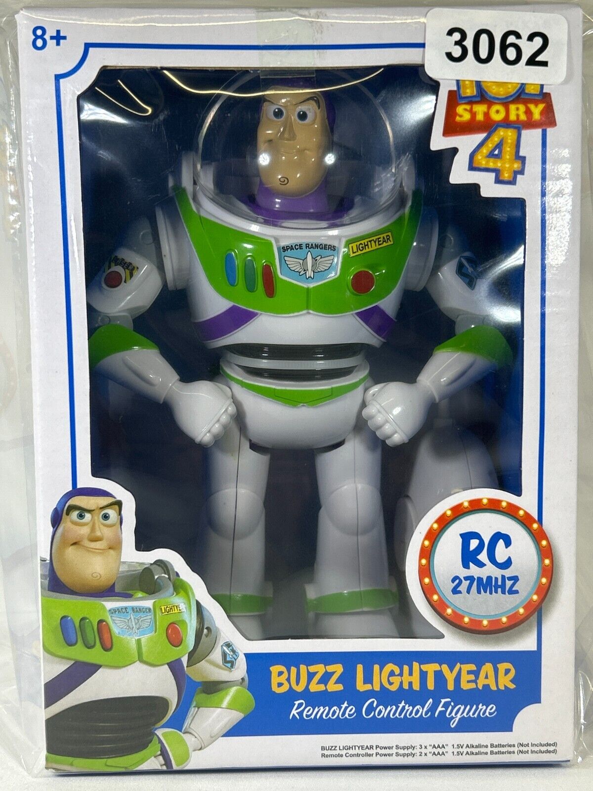 Disney Pixar Toy Story 4 Buzz Lightyear Remote Control Figure 27MHz NIB