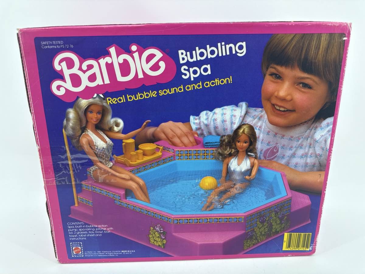 Barbie Bubbling Spa Hot Tub 1983 Mattel #7145 W/ Box