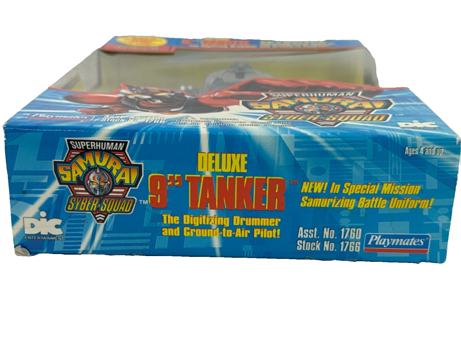 1994 Superhuman Samurai Syber-Squad Deluxe 9" Tanker Figure Playmates MIB