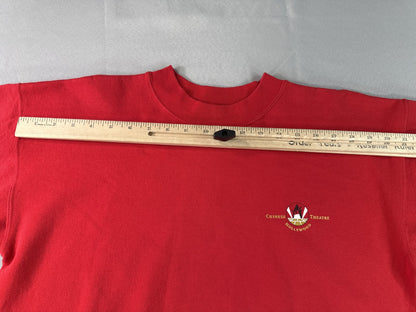Hanes Chinese Theatre Hollywood Vintage Sweatshirt Adult M Red Crewneck Long