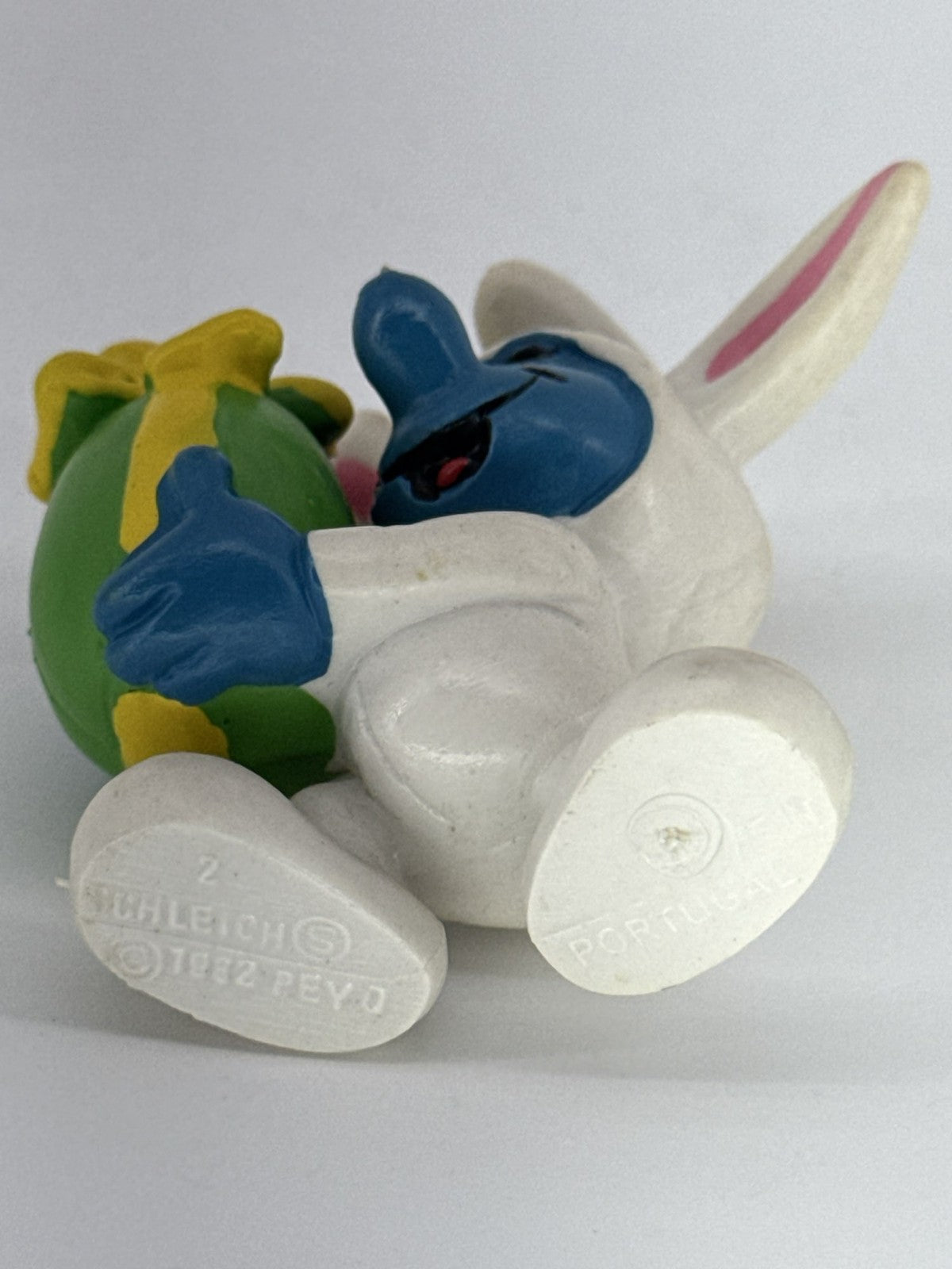 Lot of 5 Smurfs Peyo Schleich Figures Easter Bunny Cupid Bat Smurfette