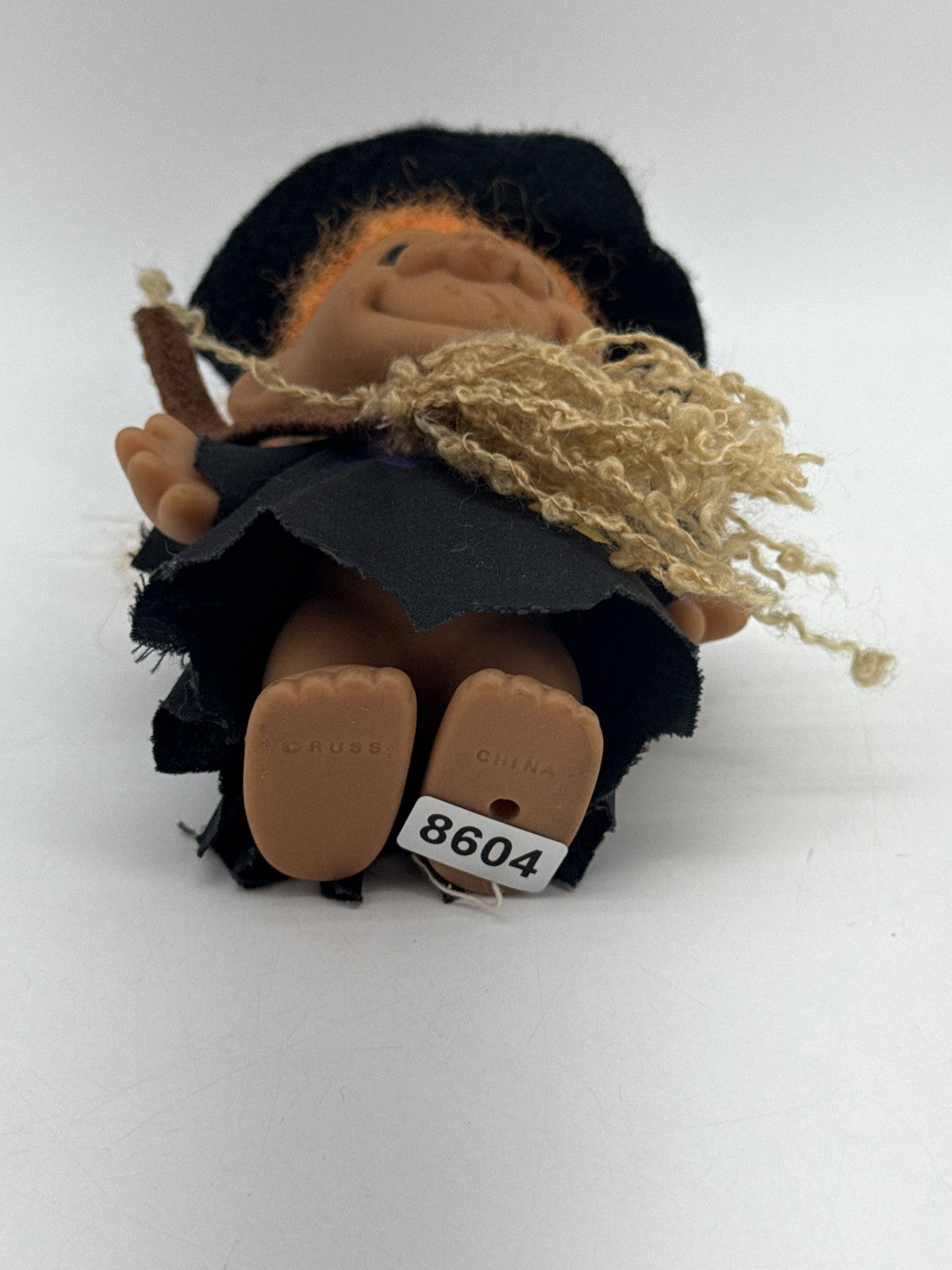 RUSS Halloween Witch Doll 4 Inch Black Plastic Vintage Troll Collectible China