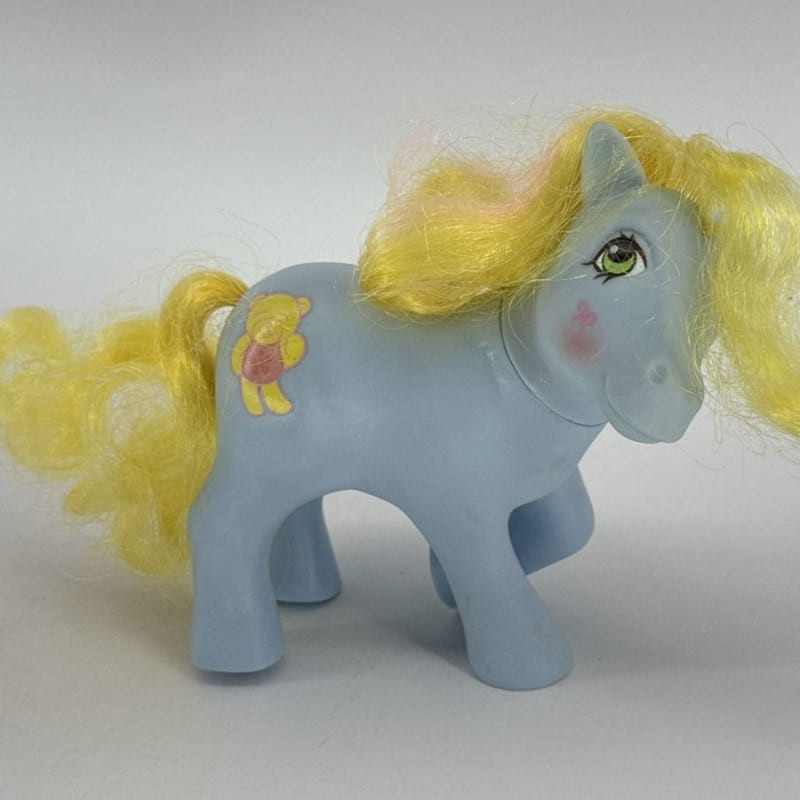 1984 G1 MLP Magic Message Blue Cuddles Bear