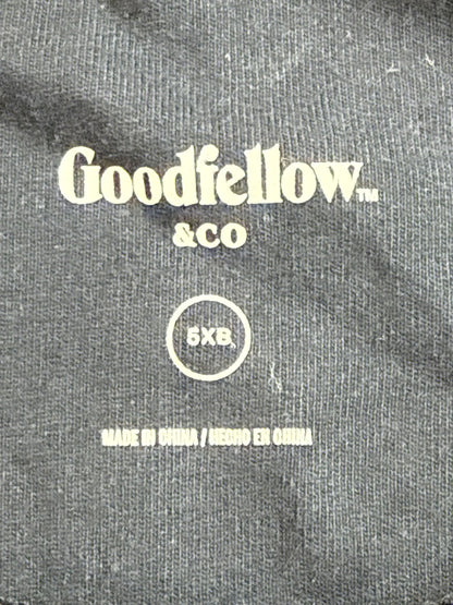 Goodfellow Co Henley Shirt Mens 5XB Navy Blue Long Sleeve Cotton Regular Fit