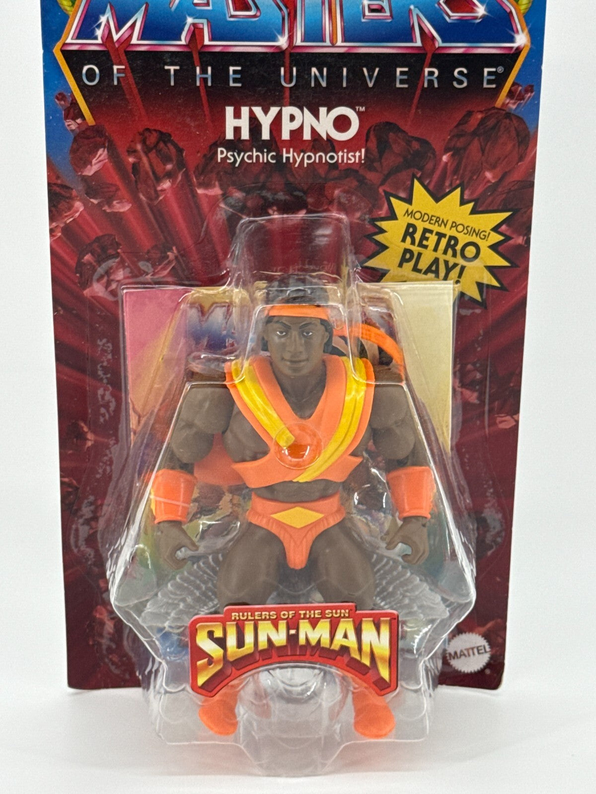 MOTU Origins HYPNO 2023 Sun-Man Series Figure Rulers of the Sun Retro Play Matte