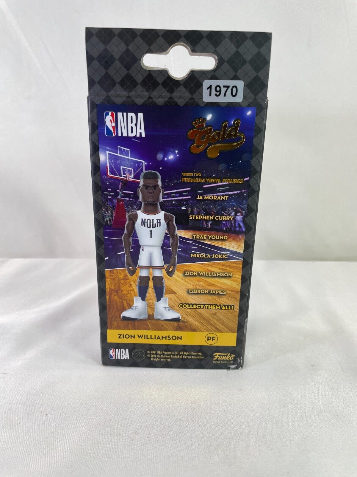 Funko Gold CHASE NBA Zion Williamson 5” Vinyl Figure – Red Jersey!