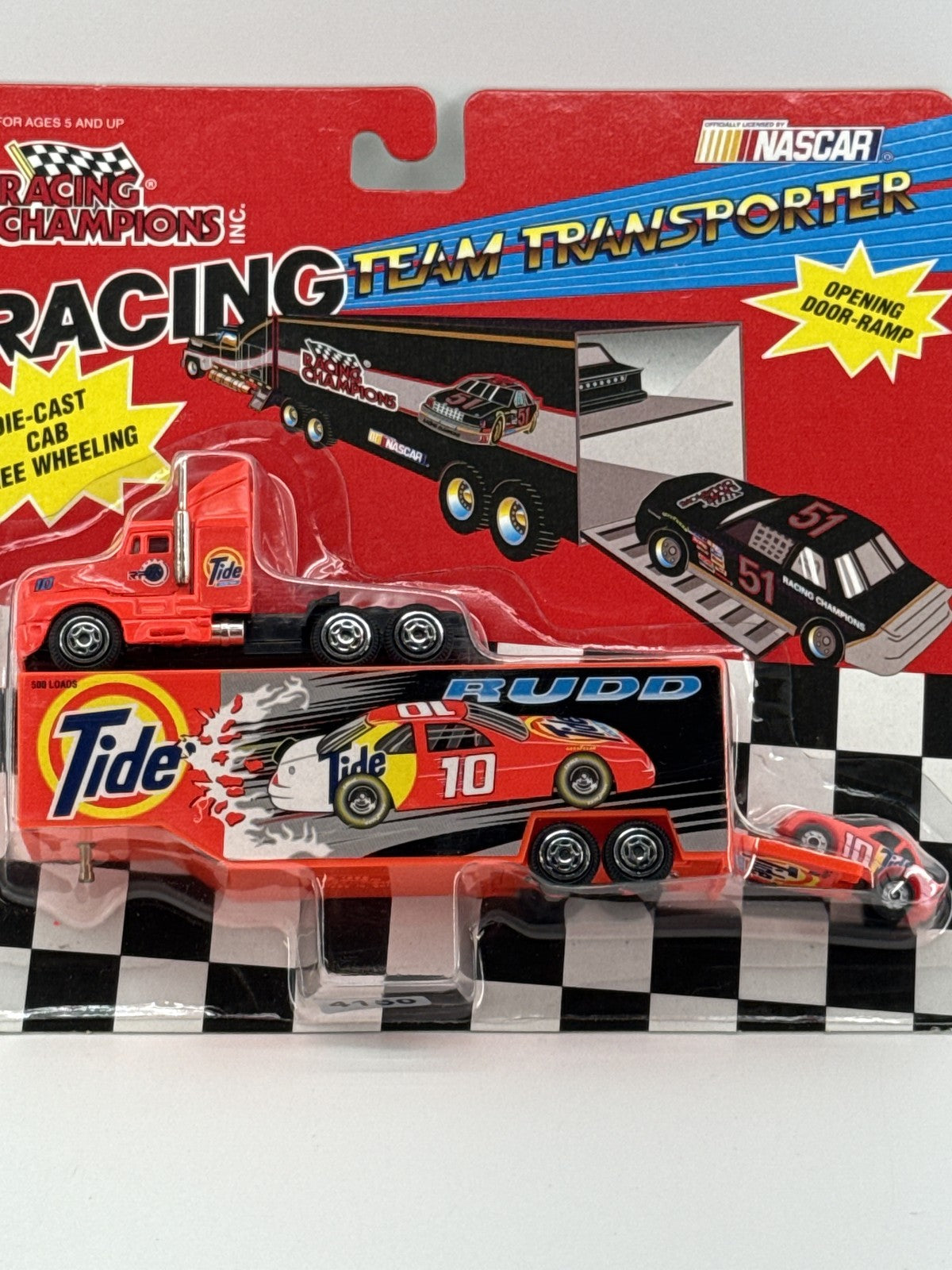 Vintage 1994 Racing Champions NASCAR Team Transporter Ricky Rudd Tide Die-Cast N