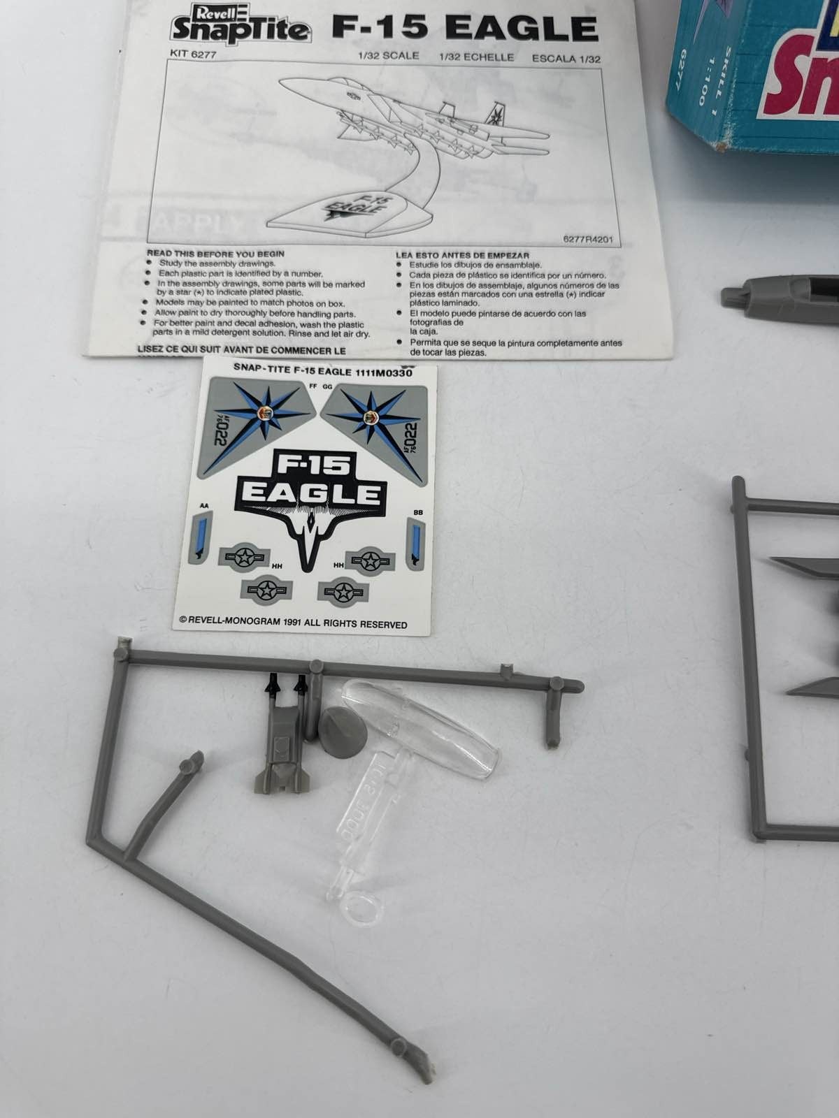 Revell SnapTite F-15 Eagle 1:100 Scale Model Kit Skill 1
