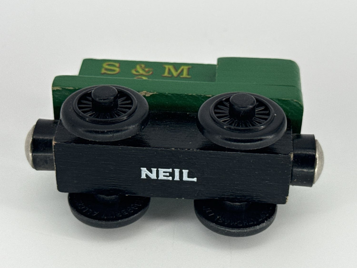 Thomas & Friends Wooden Railway Neil S&M 2 Green Tank Engine Train 1999