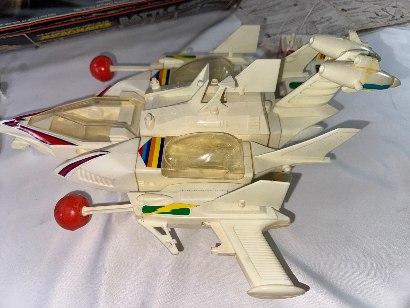 Vintage 1977 Mego Micronauts Battle Cruiser Playset Incomplete 3 Figures Boxed