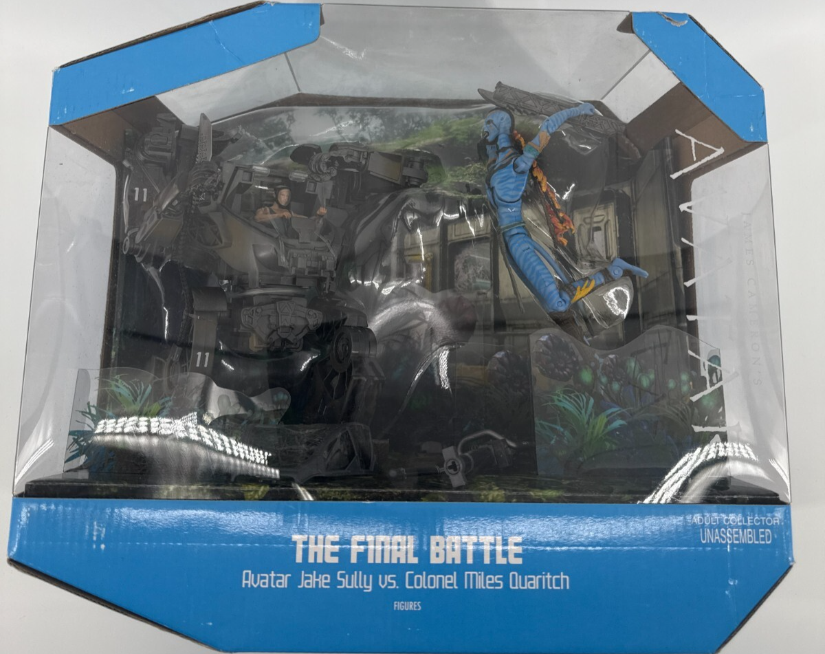 Avatar Final Battle Jake Sully vs Col Miles Quaritch 2010 SDCC Mattel Set NIB