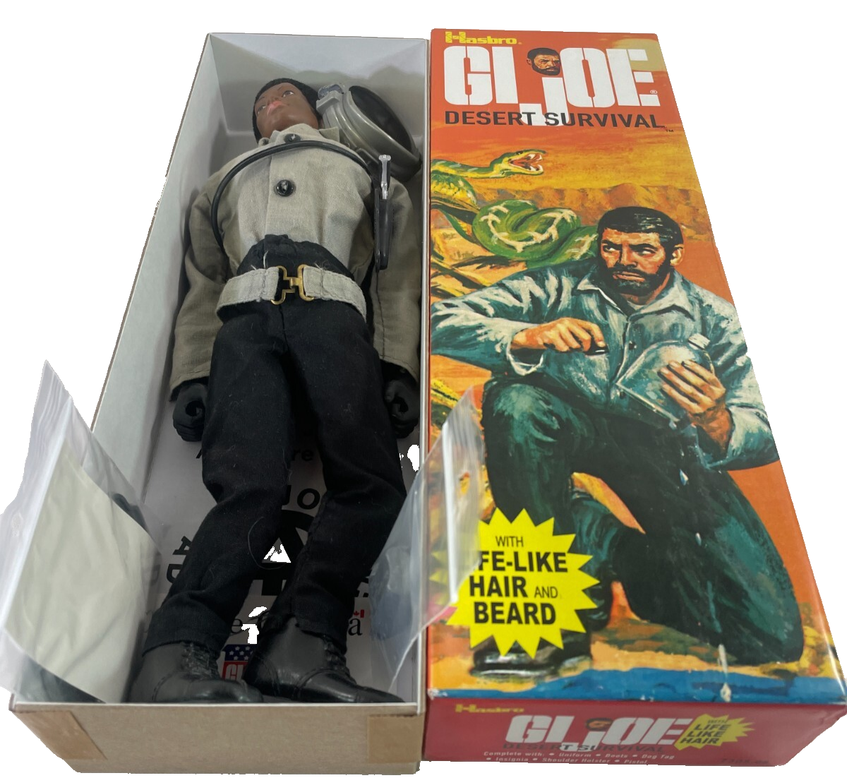 1964 Hasbro GI Joe Desert Survival Adventure Team Figure Beard Incomplete 12”