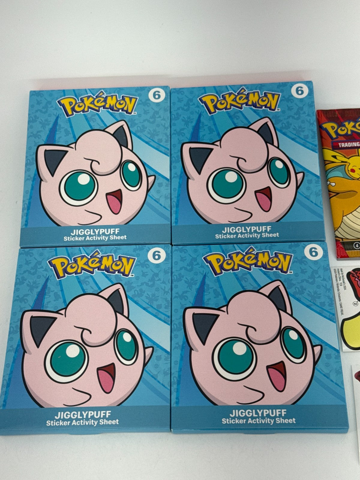 2024 McDonald's Pokémon Lot Jigglypuff Stickers + Promo Card Pack + Extras