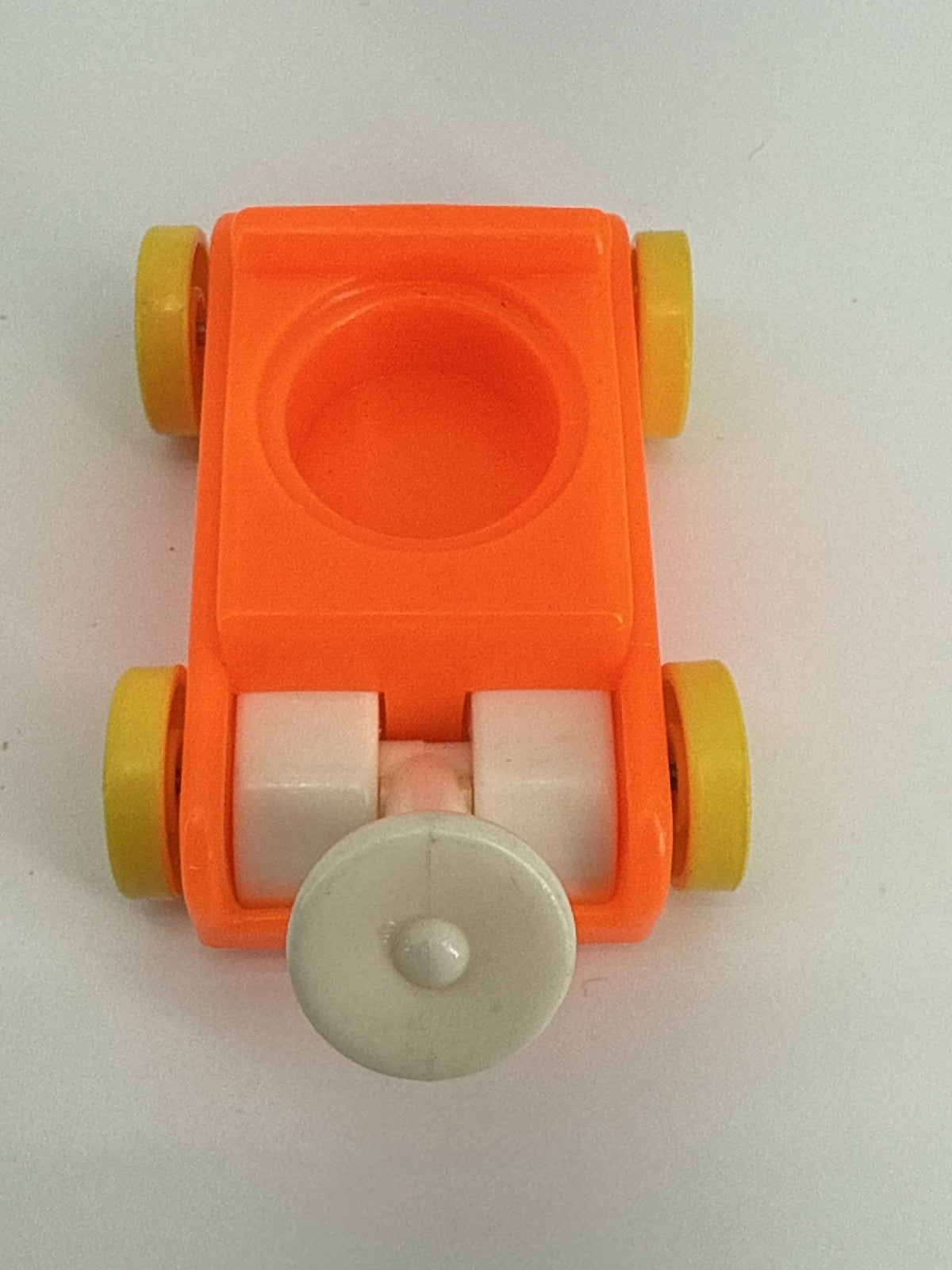 Fisher Price Little People Orange Wagon Yellow Wheels Little Riders Car