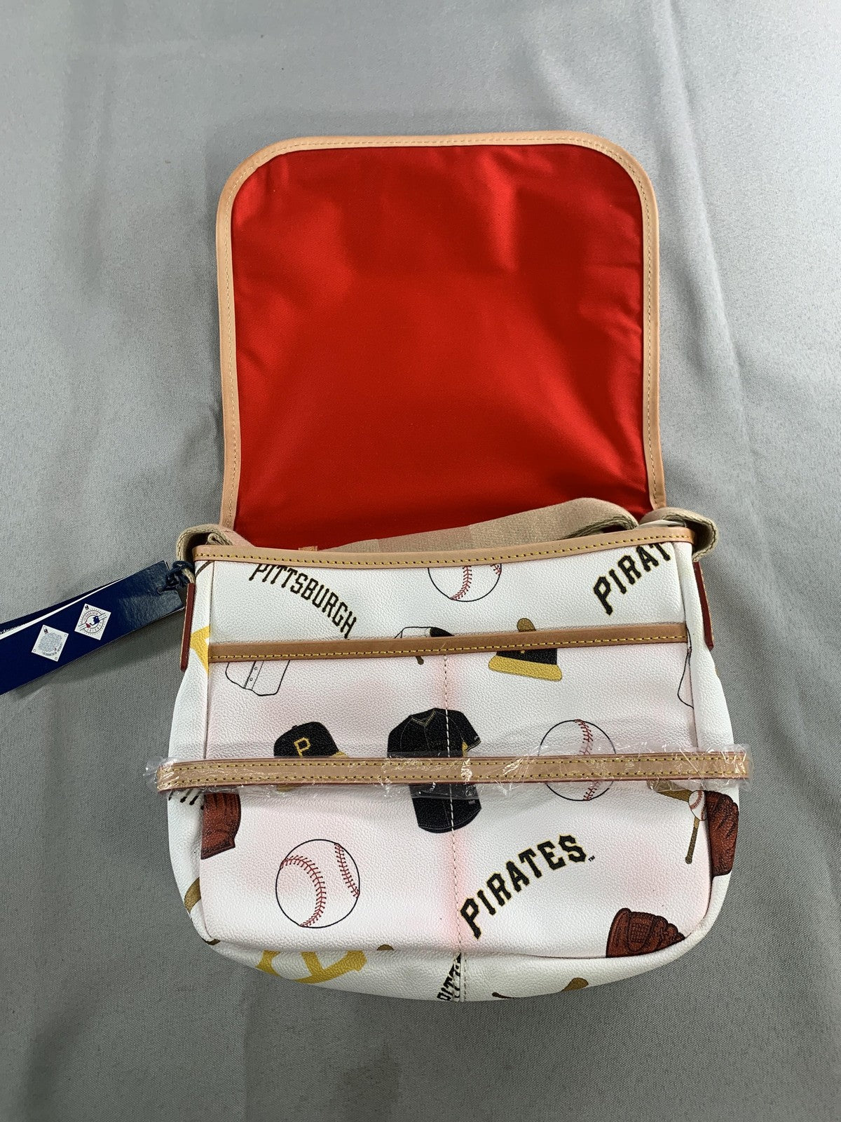 Pittsburgh Pirates Bag Womens One Size White MLB Baseball Dooney & Bourke