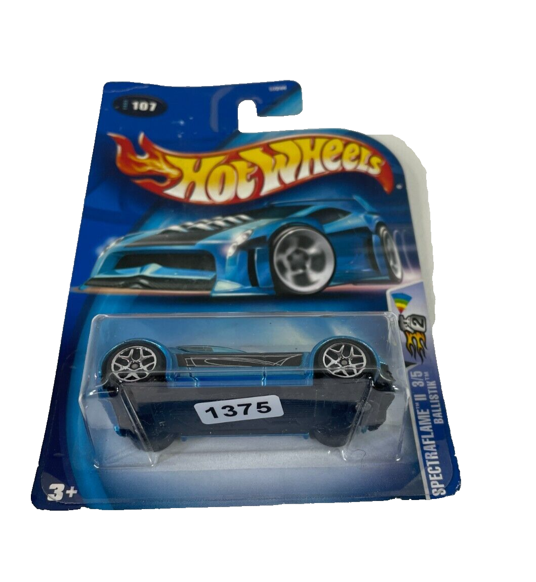 🔥 Hot Wheels Spectraflame Ballistik – Metallic Blue Die-Cast #107 (67244)!