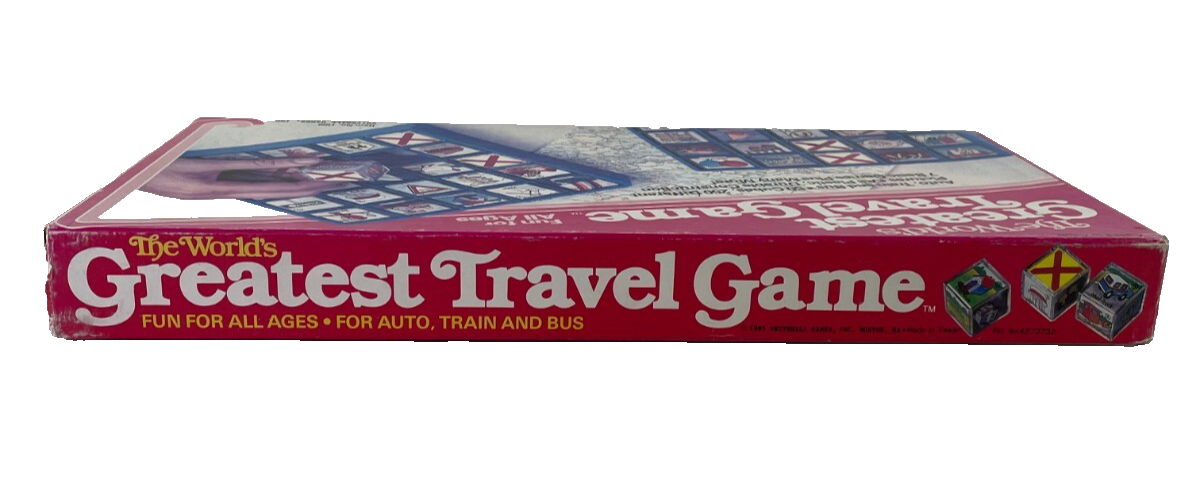 World’s Greatest Travel Game 1985 Whitehall Complete VTG Board Game Good Cond FS
