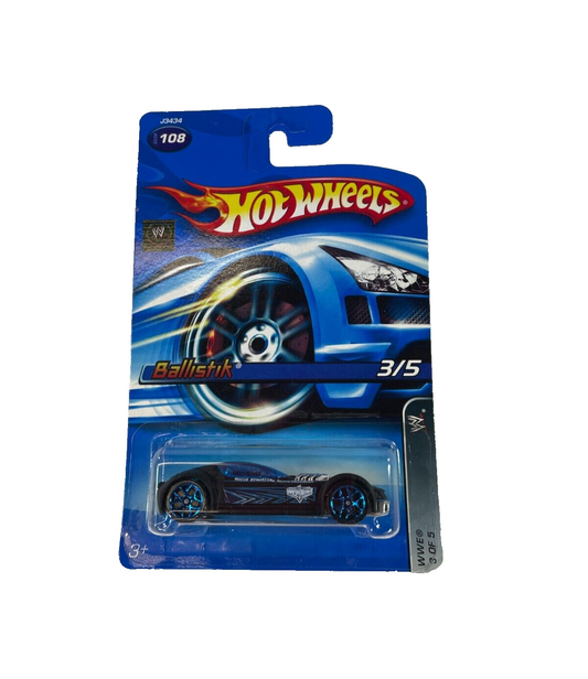 WWE Edition Hot Wheels Ballistik #108 – Exclusive Matte Black Die-Cast Racer!