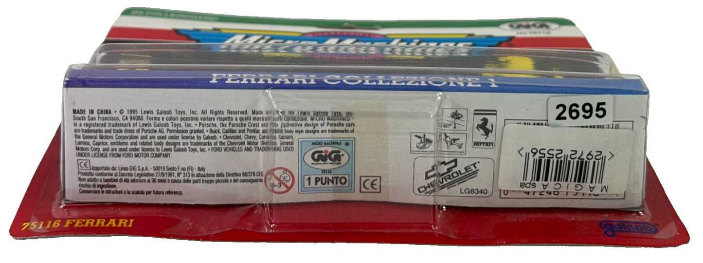 Micro Machines Ferrari Collezione 1 GIG Italy 1996 Galoob Die-Cast Car Set Seale