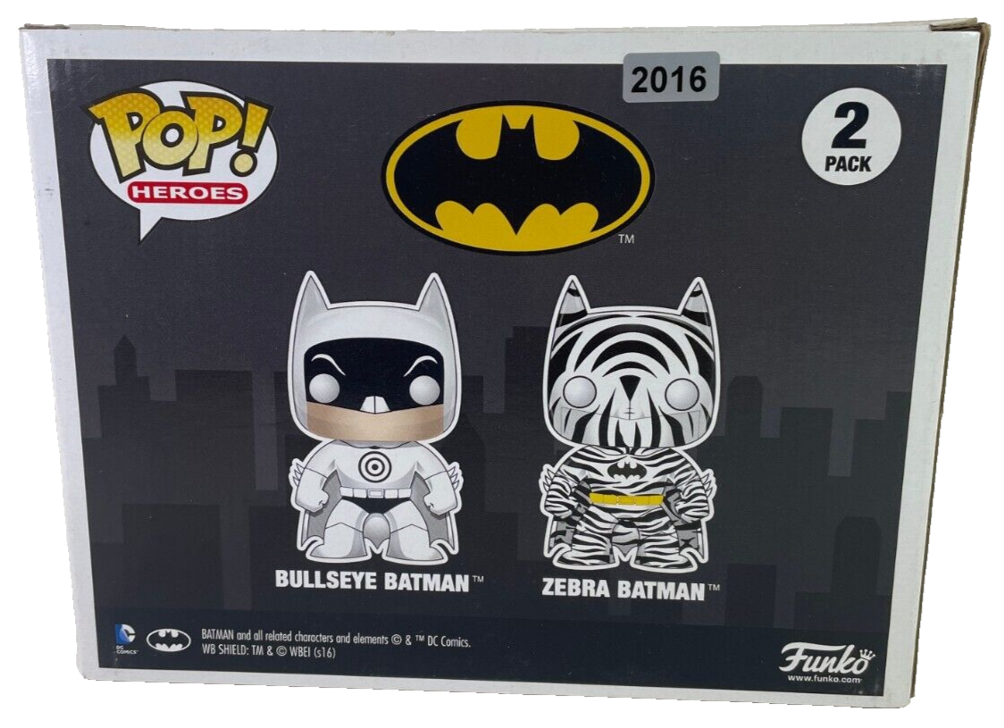 Funko Pop! Zebra & Bullseye Batman 2-Pack Hot Topic Exclusive 2016 DC 2016