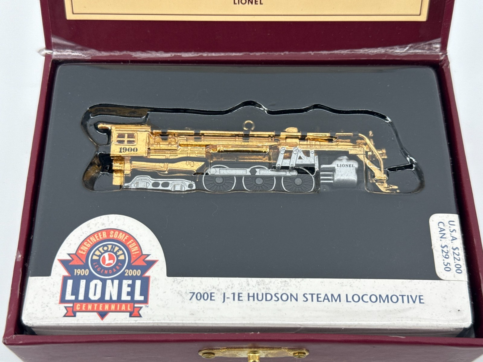 🎄 Hallmark Lionel 700E J-1E Hudson Steam Locomotive Ornament 100th Anniversary