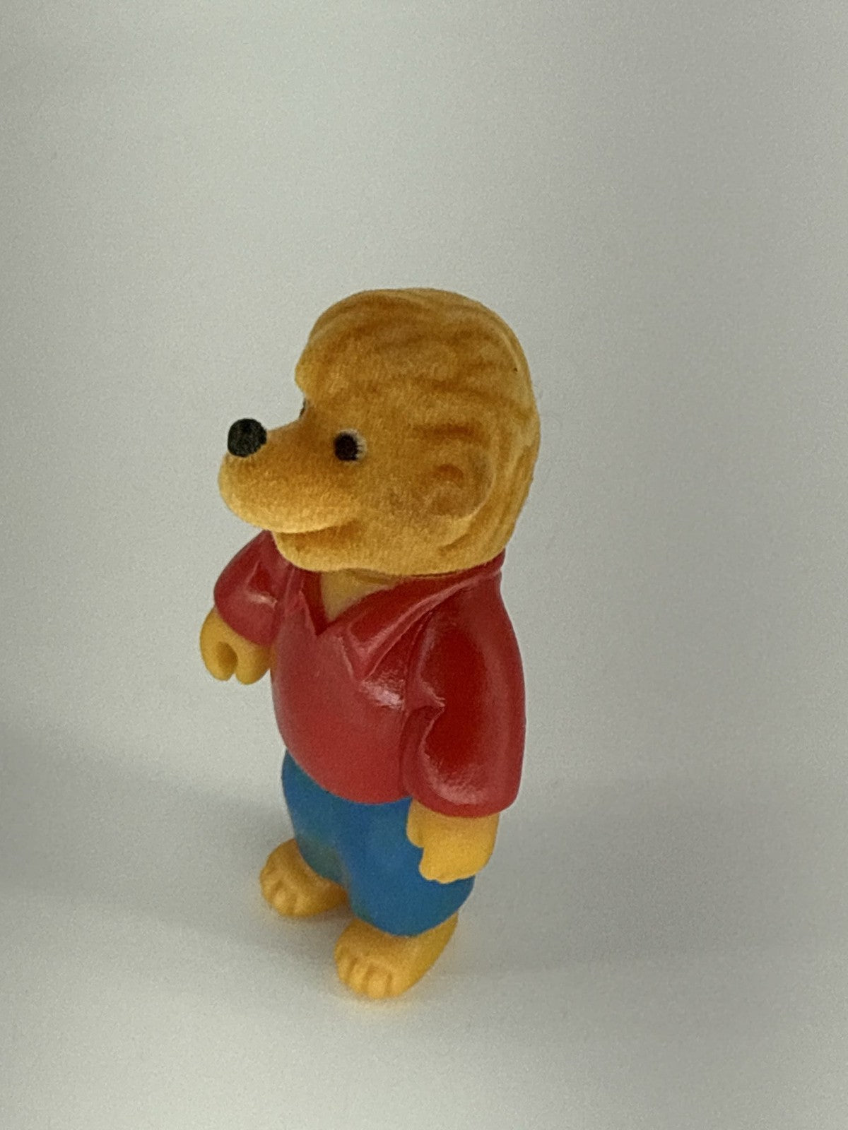 1986 Berenstain Bears Family Flocked Figures McDonald's Happy Meal Lot 4