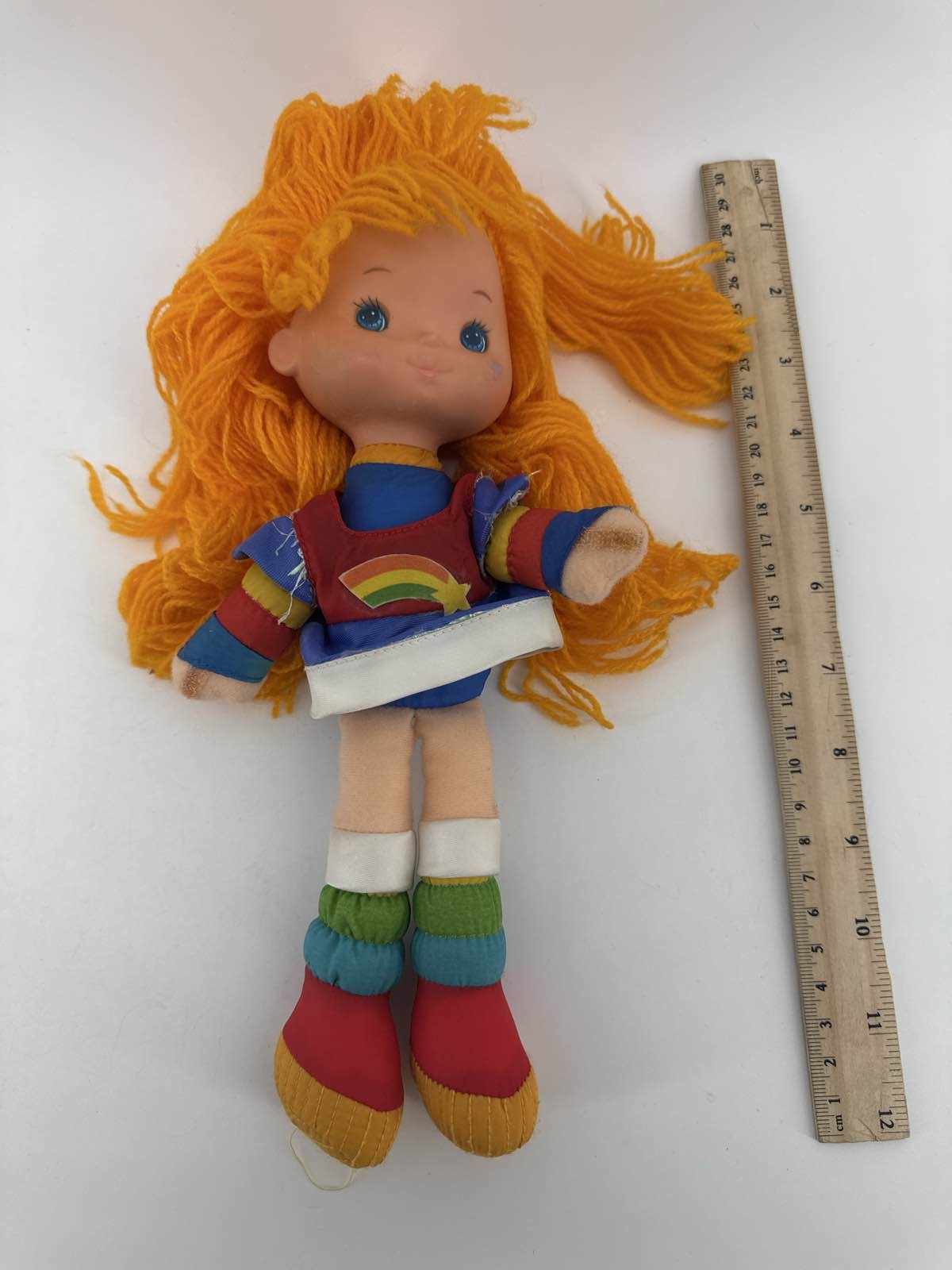 1983 Rainbow Brite 10" Doll Plush Mattel Hallmark Orange Yarn Hair