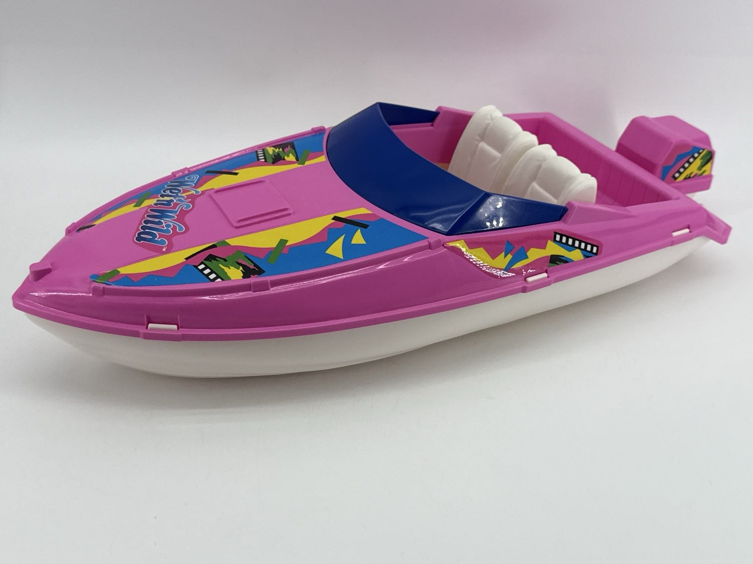 Barbie Wet 'n Wild Speedboat 1989 Mattel 7494 Toy Boat Pink