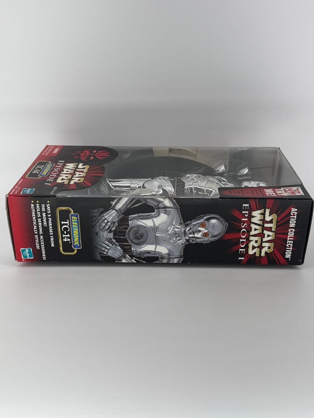 Star Wars EP1 TC-14 Electronic 12" Figure Hasbro 1999 Chrome Droid MIB 4364
