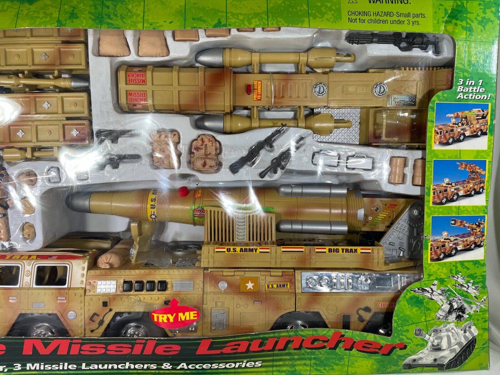 Elite Operations Military Mobile Missile Launcher Playset - 8-Wheeler - 3 Launch